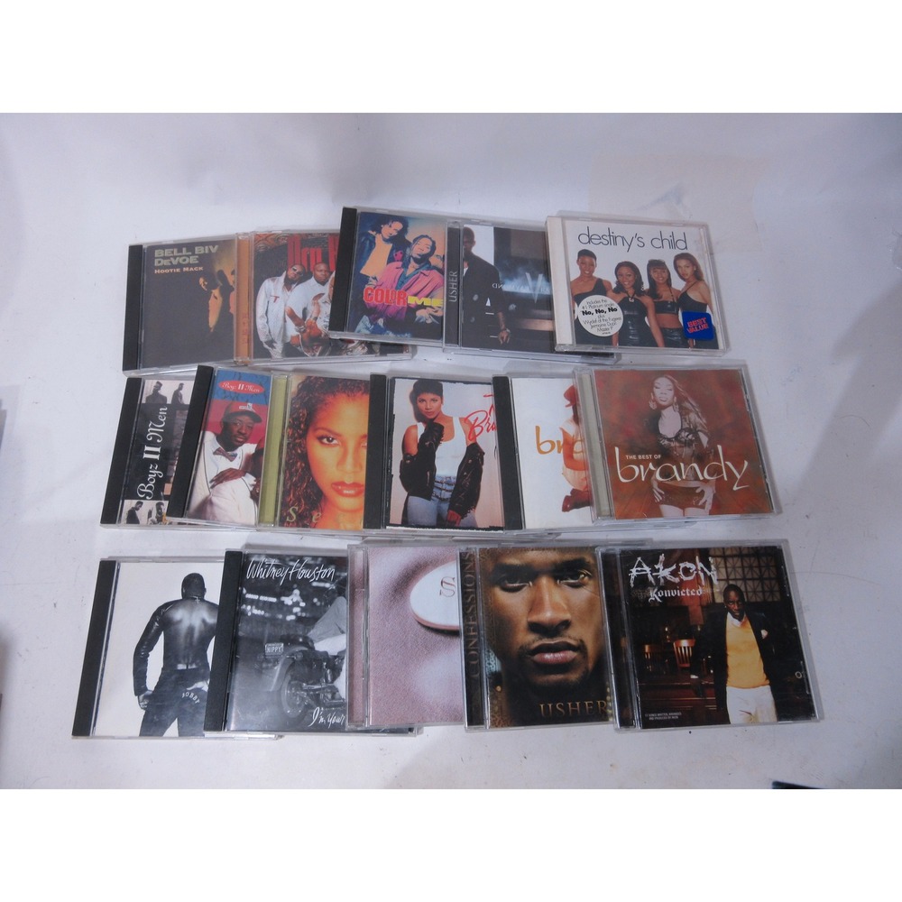 90s Y2K Hip Hop R&B  CD Lot of 27 Usher Destiny's Child Nelly Nas Brandy Boyz